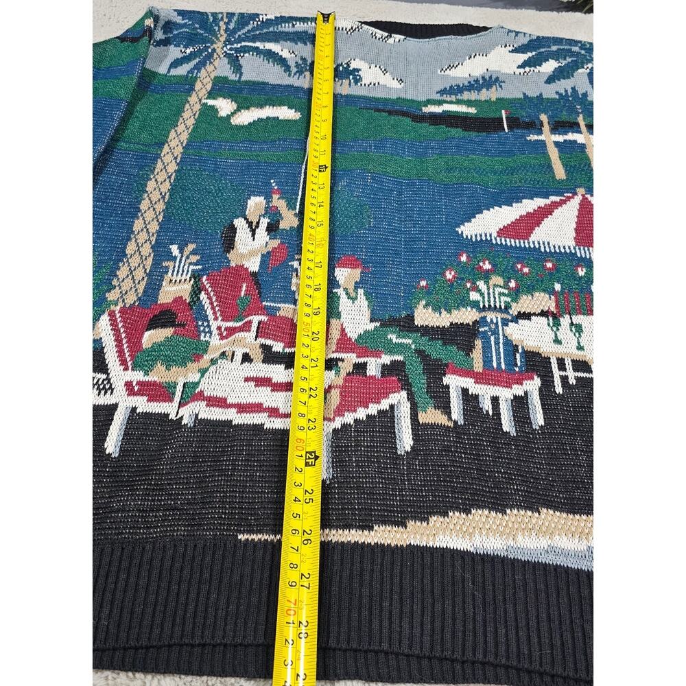 Jack Nicklaus Golf Sweater Country Club, Palm Trees, 100% Cotton, Mens Sz L NEW - Picture 9 of 10